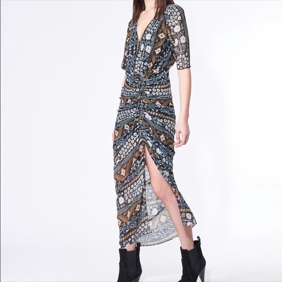 VERONICA BEARD Perla Dress in Army Combo Sz M/8